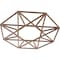Ekena Millwork Guardian Wood Fretwork Pierced Ceiling Medallion, Walnut, 18"OD x 7"ID x 1/4"T CMWP18X18X0250GDWA - alternate 3